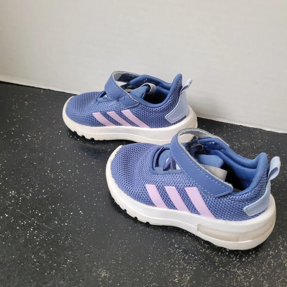 Adidas Kids Blue and Lavender Sneakers